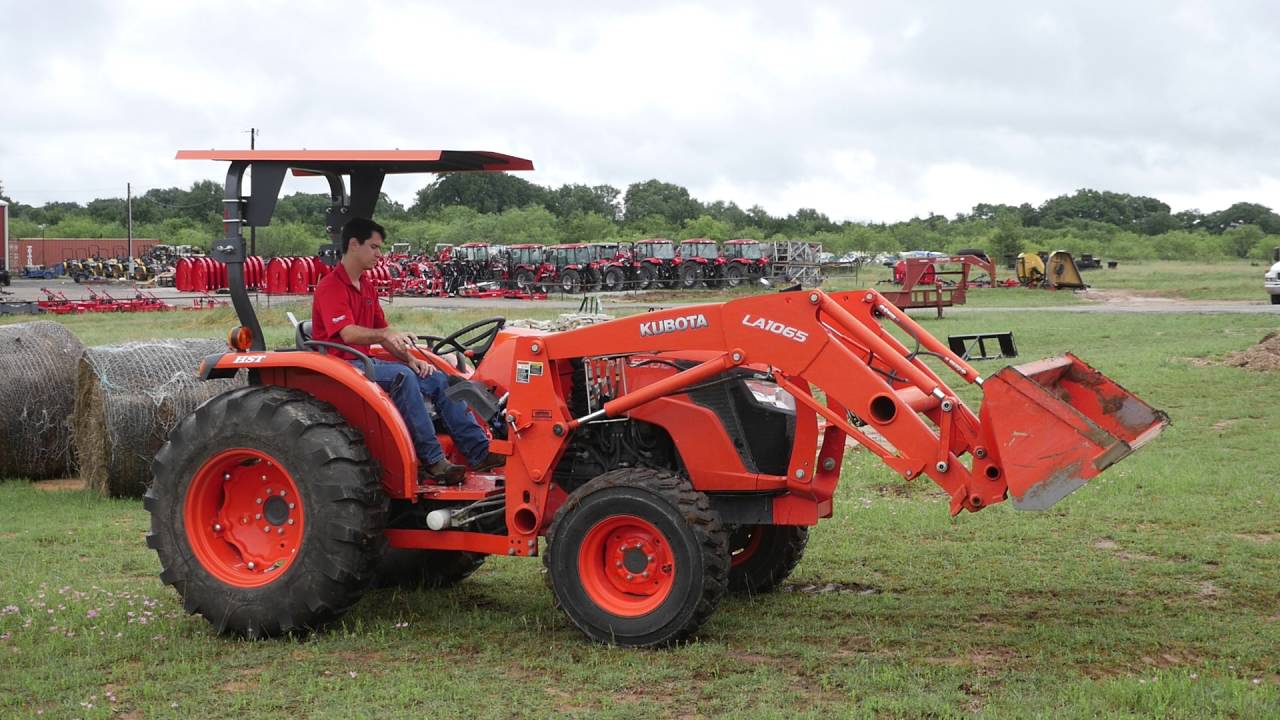 Used Kubota tractor.