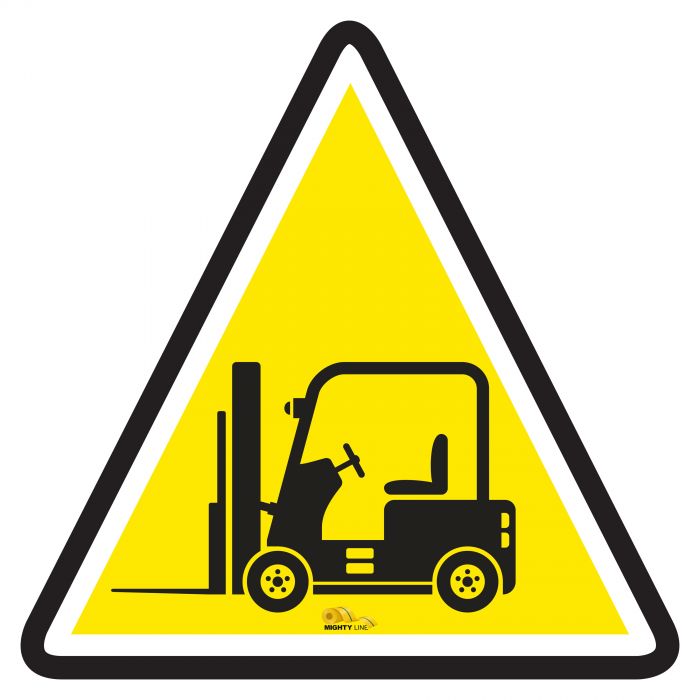 Forklift Crossing Floor Marking Sign, 16" ForkliftCrossing16