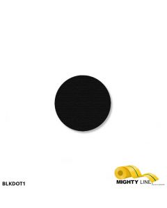 Mighty Line 1" BLACK Solid DOT - Pack of 200 BLKDOT1
