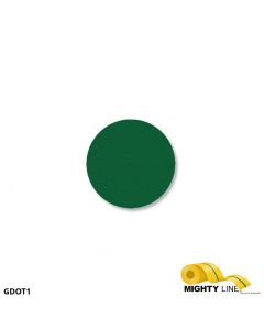 Mighty Line 1" GREEN Solid DOT - Pack of 200 GDOT1