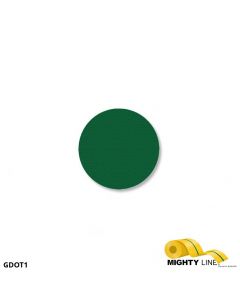 Mighty Line 1" GREEN Solid DOT - Pack of 200 GDOT1