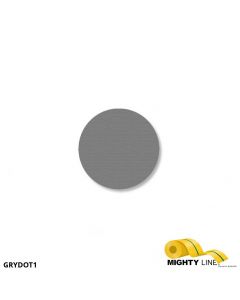 Mighty Line 1" GRAY Solid DOT - Pack of 200 GRYDOT1