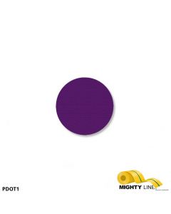 Mighty Line 1" PURPLE Solid DOT - Pack of 200 PDOT1