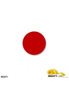 Mighty Line 1" RED Solid DOT - Pack of 200 RDOT1
