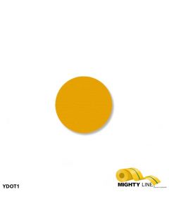 Mighty Line 1" YELLOW Solid DOT - Pack of 200 YDOT1