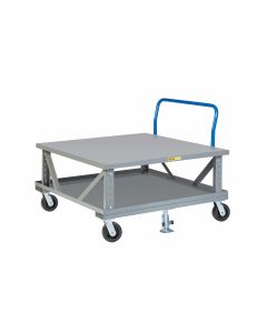 Little Giant Mobile Pallet Stand with Lower Deck & Handle 2PDSEH486PH2FL