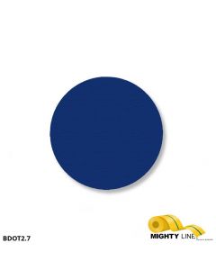 Mighty Line 2.7" BLUE Solid DOT - Pack of 100 BDOT2.7