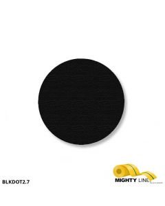 Mighty Line 2.7" BLACK Solid DOT - Pack of 100 BLKDOT2.7