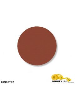 Mighty Line 2.7" BROWN Solid DOT - Pack of 100 BRNDOT2.7