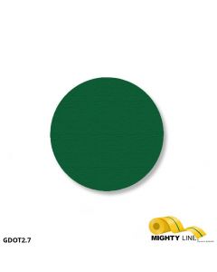 Mighty Line 2.7" GREEN Solid DOT - Pack of 100 GDOT2.7
