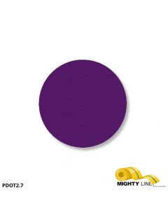 Mighty Line 2.7" PURPLE Solid DOT - Pack of 100 PDOT2.7