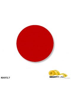 Mighty Line 2.7" RED Solid DOT - Pack of 100 RDOT2.7