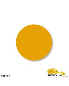 Mighty Line 2.7" YELLOW Solid DOT - Pack of 100 YDOT2.7