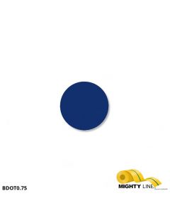 Mighty Line 3/4" BLUE Solid DOT - Pack of 200 BDOT0.75