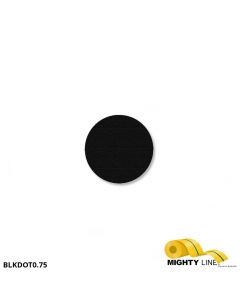Mighty Line 3/4" BLACK Solid DOT - Pack of 200 BLKDOT0.75