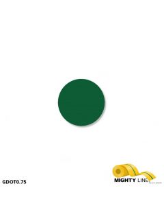 Mighty Line 3/4" GREEN Solid DOT - Pack of 200 GDOT0.75