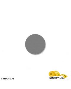 Mighty Line 3/4" GRAY Solid DOT - Pack of 200 GRYDOT0.75