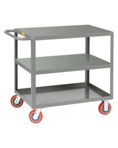 Little Giant Welded Service Carts with 3 Shelves 3LG24366PY