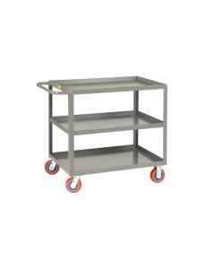 Little Giant Welded Service Carts with 3 Shelves 3LGL24366PY