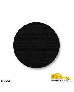 Mighty Line 3.5" BLACK Solid DOT - Stand. Size - Pack of 100 BLKDOT