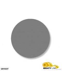 Mighty Line 3.5" GRAY Solid DOT - Stand. Size - Pack of 100 GRYDOT
