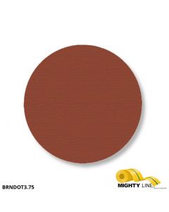 Mighty Line 3.75" BROWN Solid DOT - Pack of 100 BRNDOT3.75
