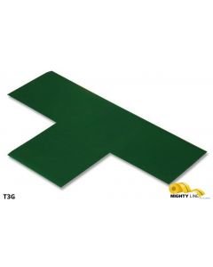Mighty Line 3" Wide Solid GREEN T - Pack of 100 T3G