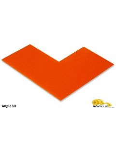 Mighty Line 3" Wide Solid ORANGE Angle - Pack of 100 Angle3O