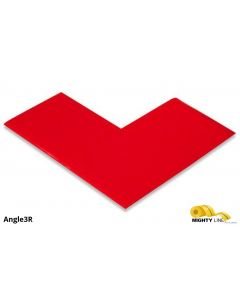 Mighty Line 3" Wide Solid RED Angle - Pack of 100 Angle3R