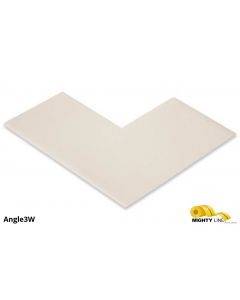 Mighty Line 3" Wide Solid WHITE Angle - Pack of 100 Angle3W