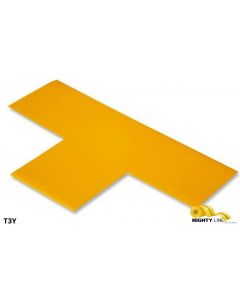 Mighty Line 3" Wide Solid YELLOW T - Pack of 100 T3Y