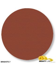 Mighty Line 5.7" BROWN Solid DOT - Pack of 100 BRNDOT5.7