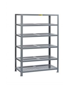 Little Giant Perforated Steel Shelving with 6 Shelves 6SHP244872