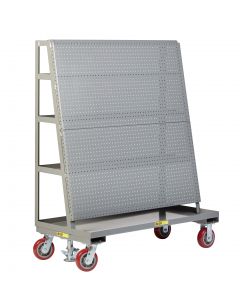 Little Giant Mobile Pegboard with Back Shelf Storage AFPBS24366PYFL