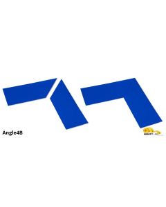 Mighty Line 4" Wide Solid BLUE 10" Long Angle - Pack of 25 Angle4B