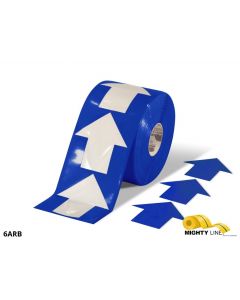 Mighty Line 4" Blue Arrow Pop Out Tape, 100' Roll 4ARB