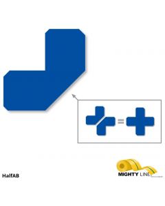 Mighty Line 2" Blue Half Angle - Pack of 100 HalfAB