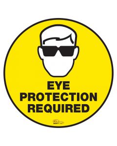 Eye Protection Required - Floor Marking Sign, 24" EyeProtReq24