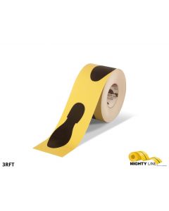 Mighty Line 3" Wide Foot Print Floor Tape - 100' Roll 3RFT