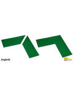 Mighty Line 4" Wide Solid GREEN 10" Long Angle - Pack of 25 Angle4G
