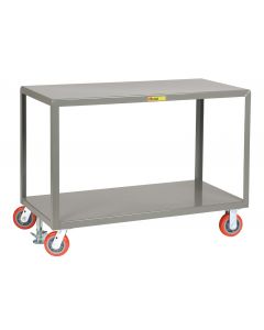 Little Giant Mobile Tables – 2 Shelf with Floor Lock IP24482R6PYFL