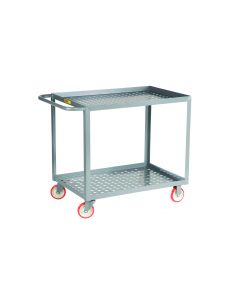 Little Giant Welded Service Cart with Perforated Deck LGLP2436BK