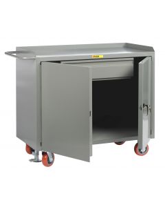 Little Giant Mobile Bench Cabinets with Heavy-Duty Drawer and Available in Powder Coated Steel MB2D2448HDFL