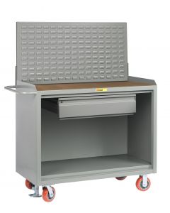 Little Giant Mobile Bench Cabinets With Heavy-Duty Drawer and Available in 1/4" Hardboard and No Doors MH2448HDFL