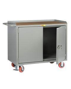 Little Giant Mobile Bench Cabinets With Locking Doors without Center Shelf and Available in 1/4" Hardboard MH2D2448FL