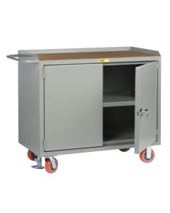 Little Giant Mobile Bench Cabinets With Locking Doors and Available in 1/4" Hardboard MH32D2448FL