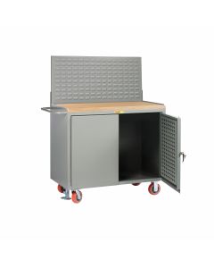 Little Giant Mobile Bench Cabinets with Pegboard or Louvered Panel Doors With Pegboard or Louvered Top Panel MJLPDFLLP