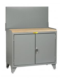 Little Giant Counter Height Bench Cabinets with Welded Center Shelf MJ3LL2D2448
