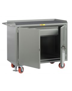 Little Giant Mobile Bench Cabinets with Heavy-Duty Drawer and Available in Non-Slip Vinyl MM2D2448HDFL