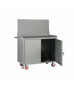 Little Giant Mobile Bench Cabinets with Pegboard or Louvered Panel Doors With Pegboard or Louvered Top Panel MMLPDFLLP